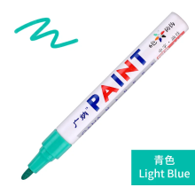 (Light Blue) 1pcs Waterproof Markers Pen Cars Wheel Tire Oily T