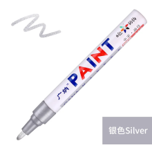 (Silver) 1pcs Waterproof Markers Pen Cars Wheel Tire Oily T