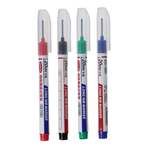 (green) Multi-purpose Deep Hole Marker Pens Long Nosed Mar 1