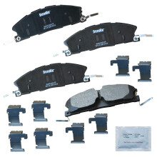 Bendix Priority1 CFM1611A Pσlmetaliczne przednie klocki hamulcowe do wybranych modeli Ford Police Interceptor Sedan Utility Special Service Taurus Li