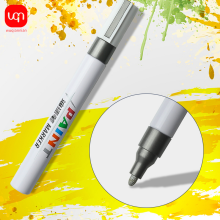(Sliver) 1pcs White Waterproof Cars Wheel Tire Oily Mark Pe