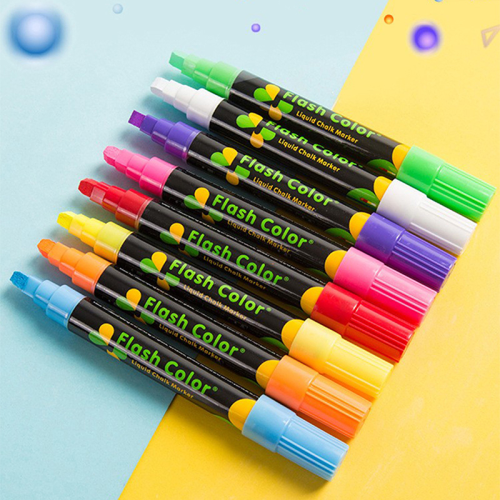 (Yellow) 1PC Liquid Chalk Erasable Highlighter Fluorescent 2