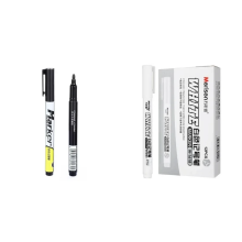 (1black 1White) For Fabric Wood Leather Marker White/Black Marker