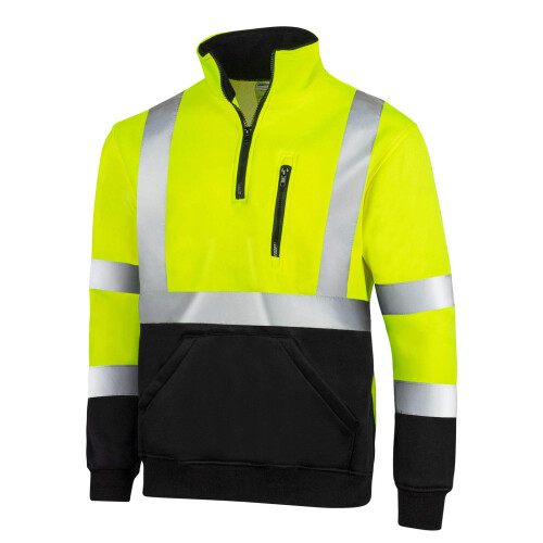JORESTECH Pullover High Visibility 1/4 Lynl?s 100% Polyester ANSI Gul 1