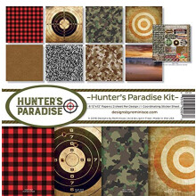 Reminisce HUP-200 Scrapbook Hunter's Paradise Collection Kit, klein