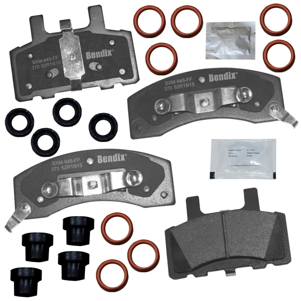 Bendix Priority1 Cfm370 Semi-Metallic Front Brake Pads For Select Models Chevy C35 C1500 Suburban C2500 C2500 C3500 C3500hd Express 2500 3500 K1500 K2 887243239509