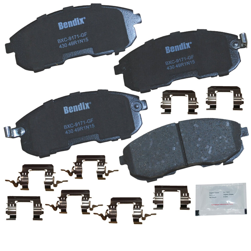 Bendix Priority1 Cfc430 Ceramic Front Brake Pads For Infiniti G20 2002-1999 I30 1999-1996 Nissan Altima 2001-1993 Altra Ev 2001-1999 Maxima 1999-1 887243239547