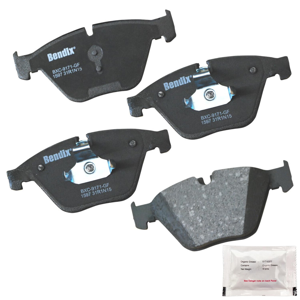 Bendix Priority1 Cfc1597 Ceramic Front Brake Pads For Select Models Bmw 528I 535D 535D Xdrive 535I 535I Gt Gt 640I 640I Gran Coupe Xdrive 650I 887243215756