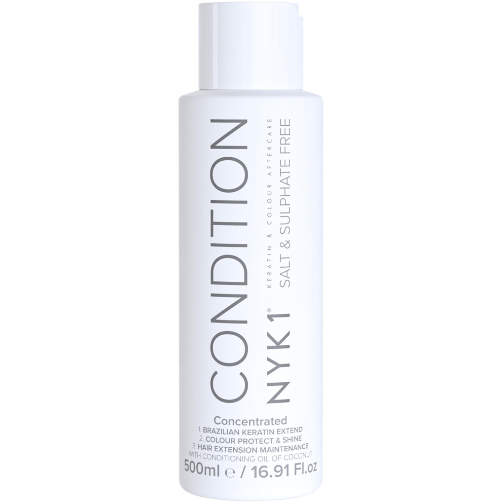 Nyk1 Salt Free Sulphate Free Aftercare Shampoo Or Conditioner Keratin Colour - Conditioner (500Ml) - Image 3