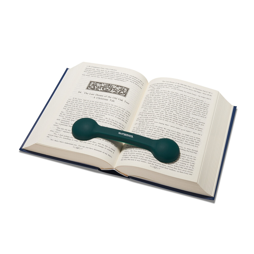 Marque-page/poids-porte-page-maintient les livres ouverts et en place-vert-par Sup