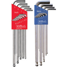 Eklind 17322 Ball-Hex-key de bola brilhante combo allen wrench- polegada longa extra longa / mm (2 conjuntos 22pc)