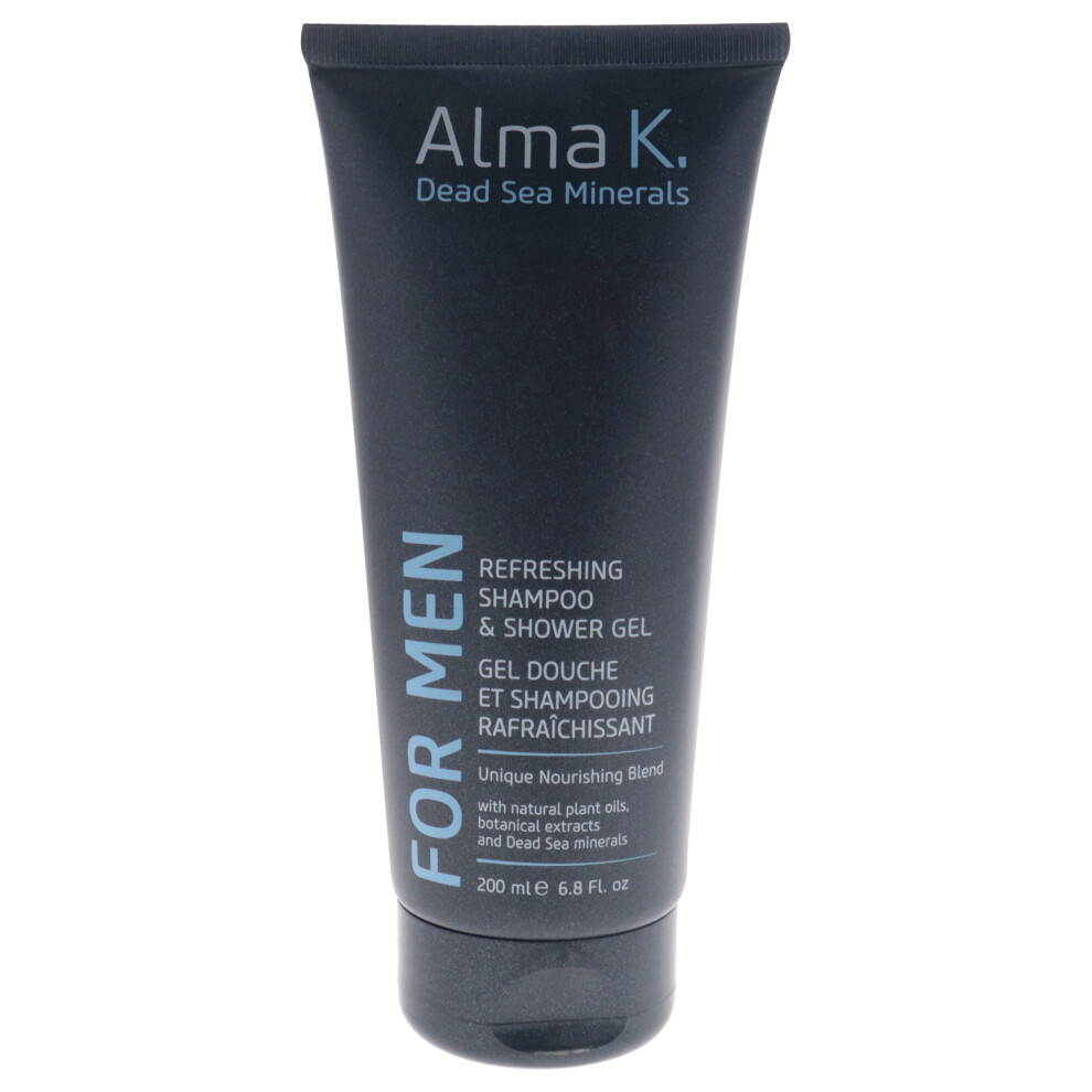 Refreshing Shampoo and Shower Gel by Alma K for Men - 6.8 oz Shampoo-image-OPC-PFK86DB-NEW