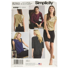 Simplicity 8260 Womens Top Sewing Patterns by Karen Z Sizes XXSXXL