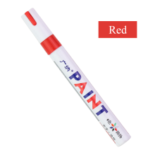 (Red-1piece) GANA GN-110 Oily Paint Marker Pen Vehicle Car Scra