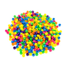 Hygloss Tuotteet Kauha O'Beads Class Economy 1000 neon tynnyri poni 6x9 mm 1 000 Kpl Multi