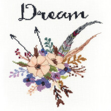 Janlynn Aquarell-Blumen-Traum-Kreuzstichset mit Zhlmuster