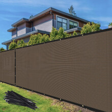 Ecran de gard de confiden?ialitate Tang Brown 4 'x 25' PENTRU PATIO GARDEN GRADIN GRADE HEADING RESIDEN?IAL DISCREEN BLOSC BLANCHAGE PENTRU PRIVI