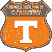 Placa de Sinalização Big Orange Country - Tennessee 12x12