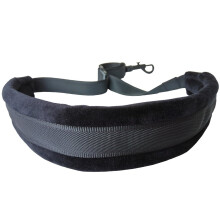 Xinlink Professionelle schwarz gefärbt gepolstert Alt Tenor Saxophon Halsband mit Verriegelung Karabinerhaken für Sax Spieler Musikinstrument