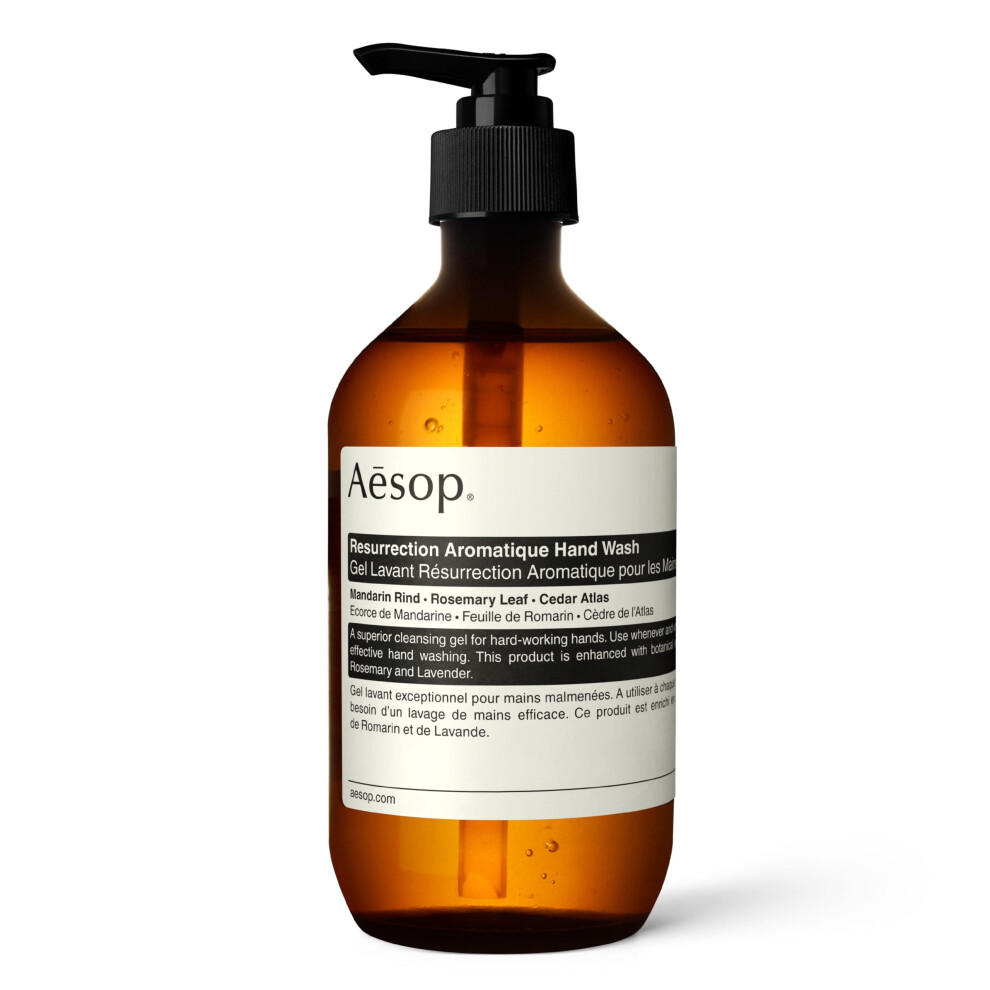Aesop Resurrection Aromatique Hand Wash | Gentle Cleanser with Orange  Rosemary and Lavender Oils | 16.9 oz
