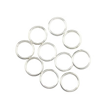 10pcs Anéis de Salto Abertos em Prata Esterlina 925, 16 Gauge 12.0mm OD/9.5mm ID Fabricado nos EUA