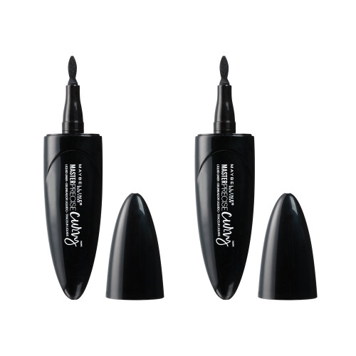 Maybelline Maybelline New York Master Precise Curvy, Μαύρο, 2 Τεμάχια