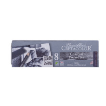 CRETACOLOR Set di matite tascabili al carboncino 8 pezzi multicolore