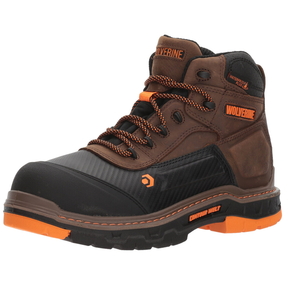 WOLVERINE men's Overpass 6"""" Composite Toe Waterproof Work Boot Summe