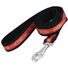 Cotton Web Dog Lesh 4,5ft Long 1 """" La?ime pentru plimbari ?i antrenament Model de oase de Burgundie