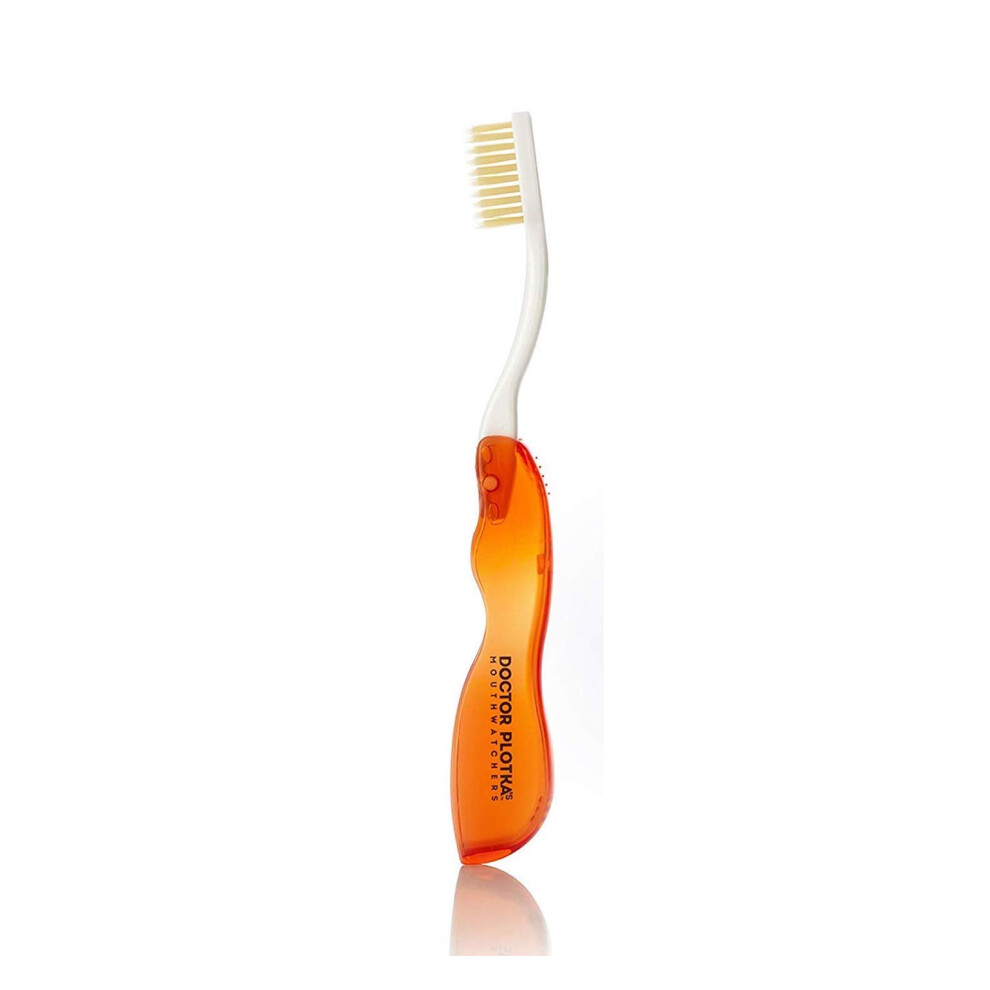 Mondkijkers Mouthwatchers Dr Plotkas Extra Soft Flossing Toothbrush Folding Travel Toothbrush For Adults Ultra Clean Toothbrush Good For