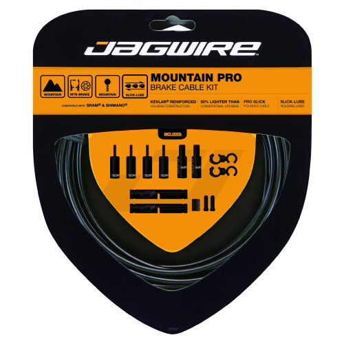 Jagwire Mountain Pro Complete Brake Cable Kit - Sort