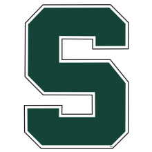 Michigan State Spartans Extra groer 17,5-Zoll-Block-S-Aufkleber