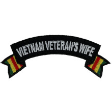Vietnami veternok felesge szalagos rocker patch 4 hvelykes IVANP4843 F6D30G