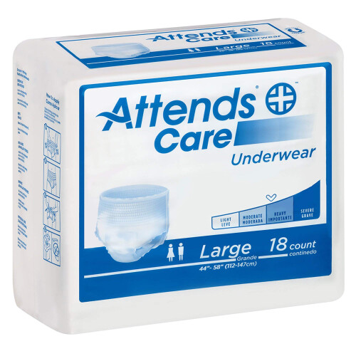 Attends Προστατευτικό εσώρουχο Attends Heavy Absorbency, μέγεθος Large Case των 72 2