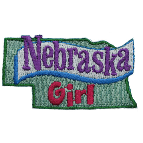 Emblema Pequeno de Ferro Nebraska Girl 2.5 polegadas Ava2392 F3D3H