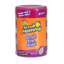 Scrub Daddy  Scrub Mommy - Dual Sided Sponge & Scrubber  Soft in Warm Water  Firm in Cold  FlexTexture  Deep Cleaning  Dishwasher Safe  Multipurpose