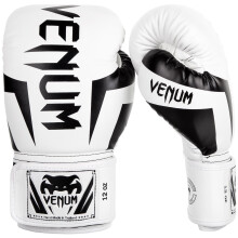 Guantes de boxeo Venum Elite - Blanco/Negro - 8 oz