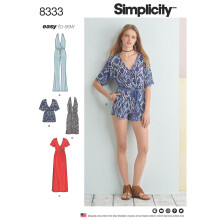 Enkelhet Misses 'stickade jumpsuit och kldkonst och hantverkssymall P5 (12-14-16-18-20)