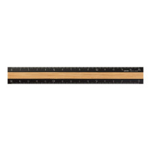 DESIGNPHIL 42270006 Midori Ruler Aluminum & Wood Ruler 5.9 inches (1