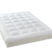 Royal Plush Matras Topper Twin-XL 2 Inch Hypoallergene Overvolle Dons Alternatieve Ankerbanden Matras Topper