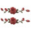ETDesign Conjunto 2 Pcs Apliques de Flores Rosa Bordadas para Artesanato e Costura (1 1/8" x 4 3/4" polegadas) (Rosa) 1