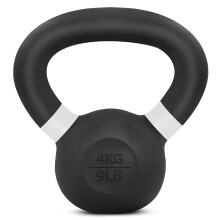 Yes4All Powder Coated Kettlebell Weights with Wide Handles & Flat Bott