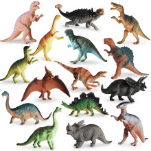 BOLEY Monster (15-Pack) Large 7"""" Toy Dinosaurs Set - Enormous Variety
