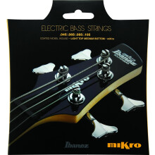 Ibanez IEBS 4 powlekane nikiel ran Mikro Bass Guitar Strings (IEBS4CMK)