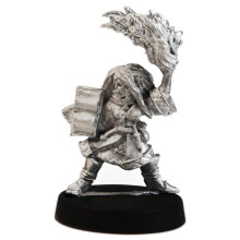 Stonehaven Gnome Wizard kvindelig miniaturefigur (til 28 mm skala bordplade krigsspil) - lavet i USA