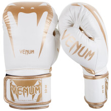 Venum Giant 3.0 Boxhandschuhe - Nappaleder - Wei /Gold