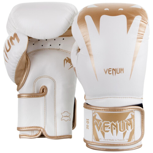 Venum Giant 3.0 Boxhandschuhe - Nappaleder - Wei  /Gold 1