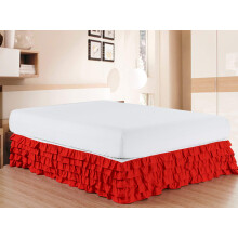 Elegant Comfort Luxurious Premium Quality 1500 Count Count Wrinkle and Fade resistant a une jupe de lit multi-eboulements en microfibre egyptien