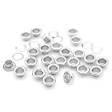 Craftmemore 100 st av hg kvalitet rostfritt stl grommets eyelets fr kldprlor dukskor (3 mm)