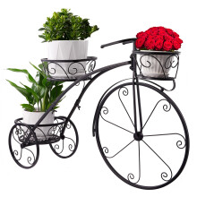 Sorbus Support pour plantes tricycle Support pour pot de fleurs Idal pour la maison, le jardin, la terrasse Excellent cadeau pour les amat
